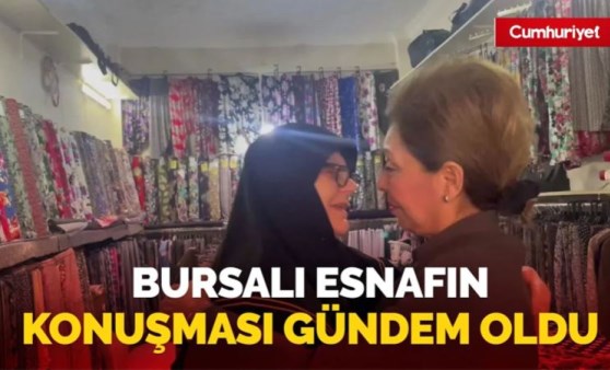 Bursalı esnafın konuşması gündem oldu: Böyle feraceliyiz, çarşaflıyız diye sanmayın ki…