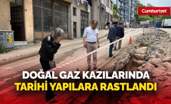 Amasra’daki doğal gaz kazılarında tarihi yapılara rastlandı