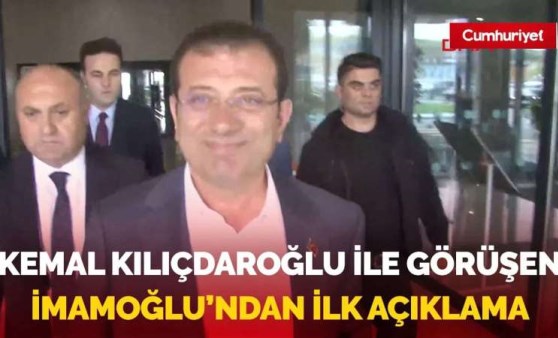 Kemal Kılıçdaroğlu ile görüşen Ekrem İmamoğlu'ndan ilk açıklama...