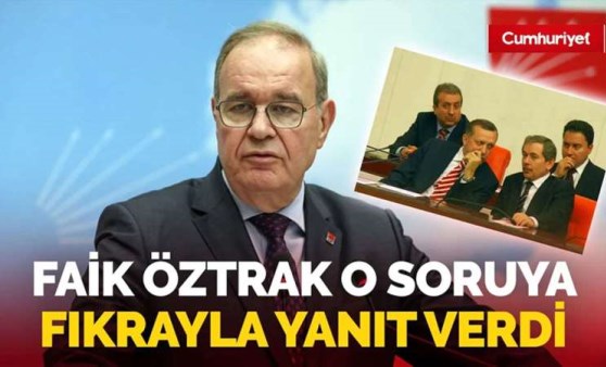 Faik Öztrak'tan 'Abdüllatif Şener' sorusuna fıkralı yanıt