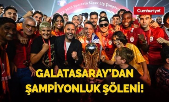 Galatasaray şampiyonluk kupasını kaldırdı (05 Haziran 2023) (Video Haber)