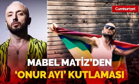 Ödül alan Mabel Matiz’den ‘onur ayı’ kutlaması