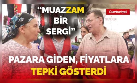 Pazara giden yurttaş fiyatlara tepkili ''Borç olmadan pazara gidemiyoruz''