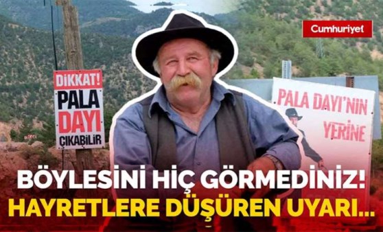 Böylesini hiç görmediniz: Gümüşhane'de hayretlere düşüren uyarı tabelası...