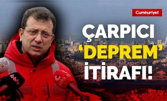 Ekrem İmamoğlu'ndan İstanbul için çarpıcı 'deprem' itirafı