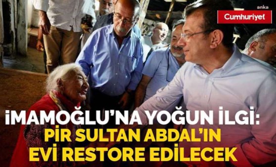 İmamoğlu'na Tunceli'de yoğun ilgi! İBB, Pir Sultan Abdal'ın evini restore ediyor