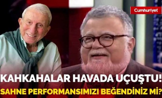 Kahkahalar havada uçuştu! Celal Şengör'den Haldun Dormen: Bizim sahne performansını beğendin mi?