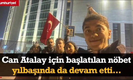 Hukuk öğrencisinin Can Atalay için başlattığı nöbet yılbaşında da devam etti