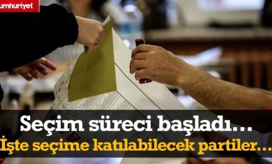 Seçim süreci başladı: İşte yerel seçime katılabilecek partiler...