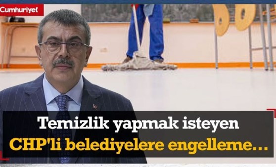 Okullarda temizlik yapmak isteyen CHP'li belediyelere engelleme..