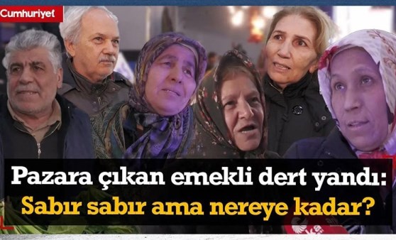 Pazara çıkan emekli dert yandı: Sabır sabır ama nereye kadar?