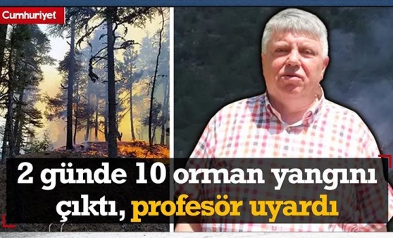 2 günde 10 orman yangını çıktı, profesör uyardı!